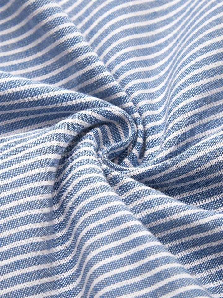 Cleo™ | Striped Midi Dress with Button Detail