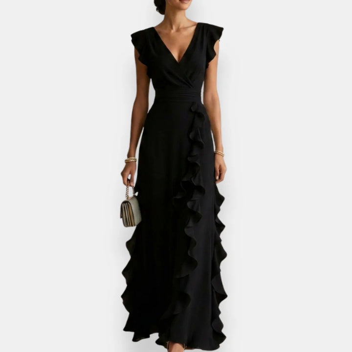 Savannah™ | V-Neck Ruffle Tiered Ceremony Dress