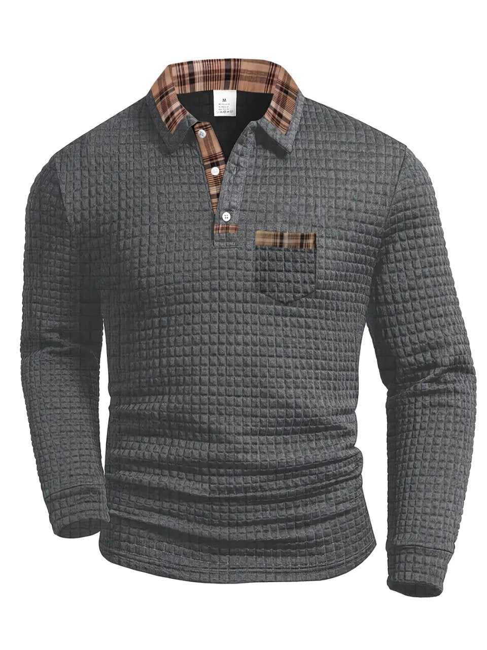Ezra™ | Checked Pattern Short-Sleeve Polo Shirt