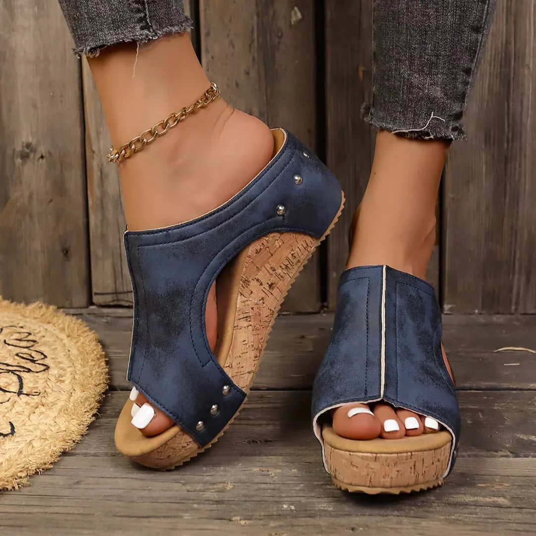 Grace™ | Platform Wedge Texan Style Sandals