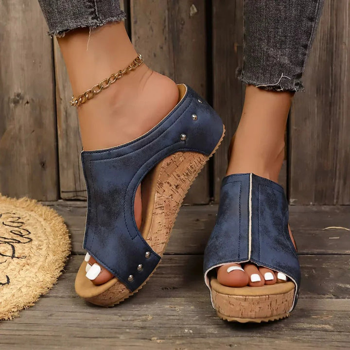 Grace™ | Platform Wedge Texan Style Sandals