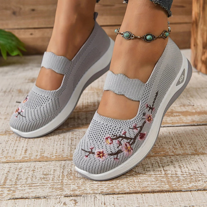 Isabel™ | Ergonomic Comfort Slip-On Shoes with Embroidery