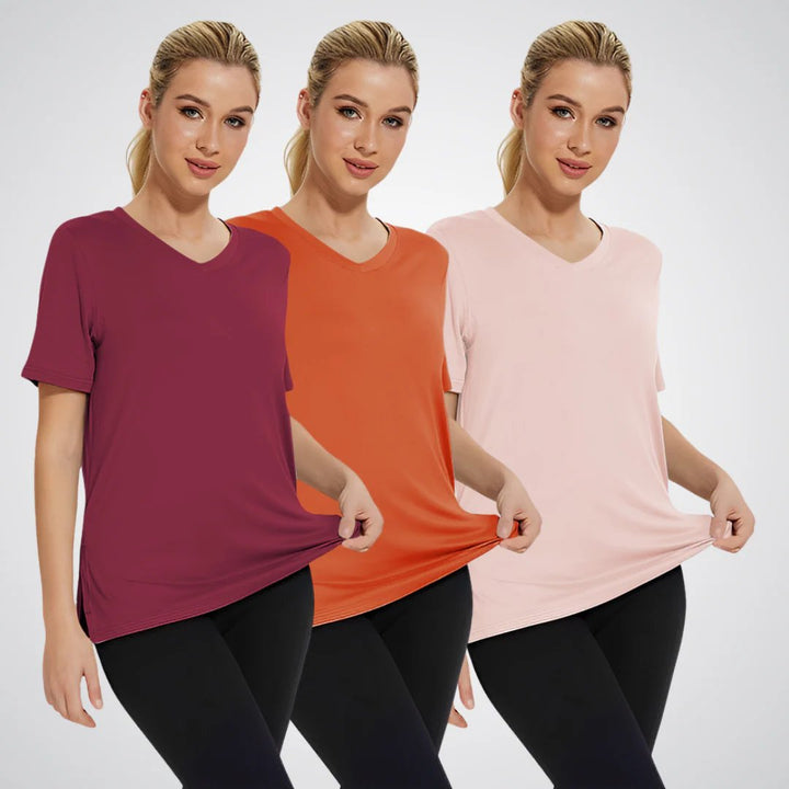 Autumn™ | Casual V-Neck Loose Fit T-Shirt Pack