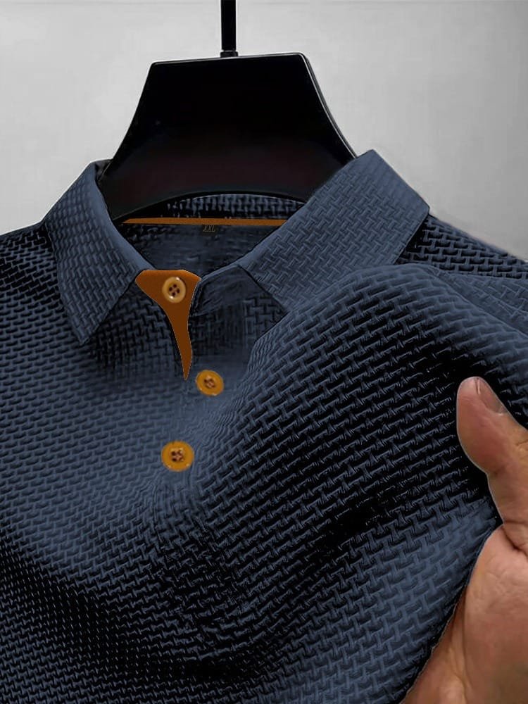 Nathaniel™ | Breathable Lightweight Button-Front Polo Shirt