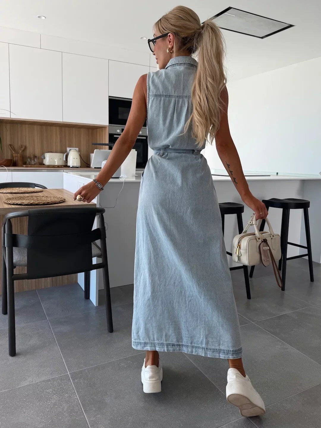 Hope™ | Sleeveless Button-Down Maxi Dress