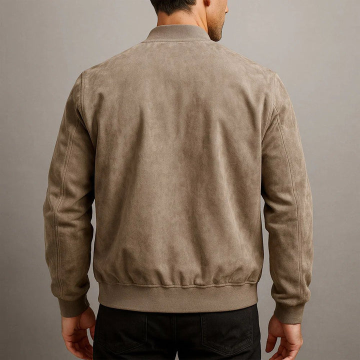 Ethan™ | Italian Suede Bomber Jacket