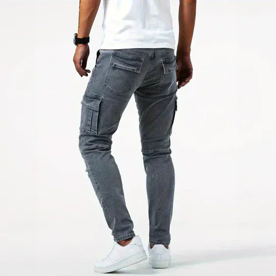 Gordon™ | Slim Fit Stretch Cargo Denim Pants