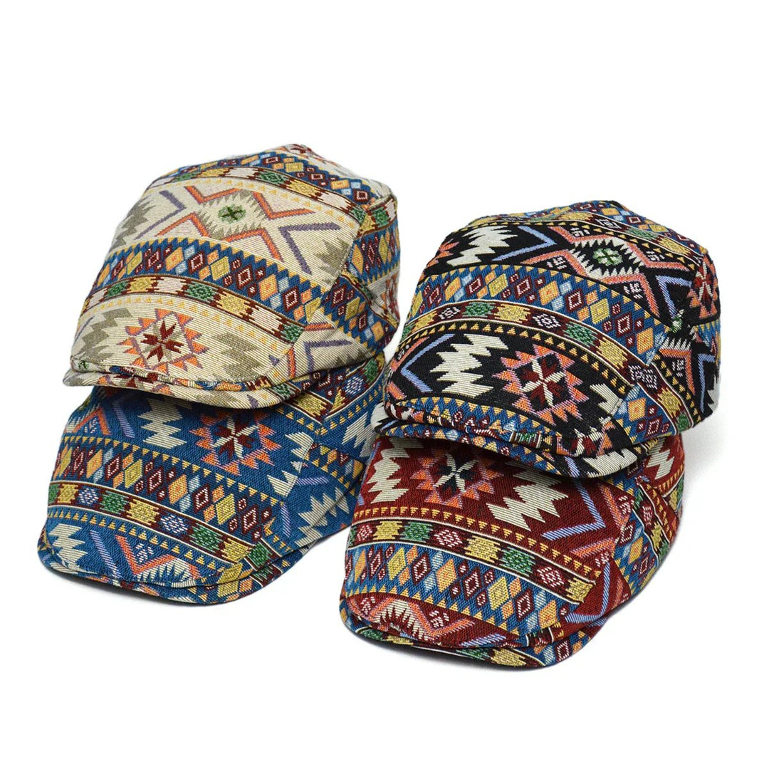 Silas™ | Vintage Print Structured Flat Cap