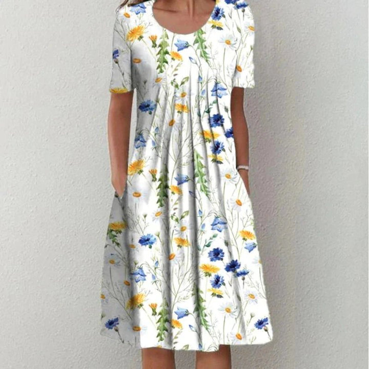 Luna™ | Elegant Pleated Tummy Control Dress
