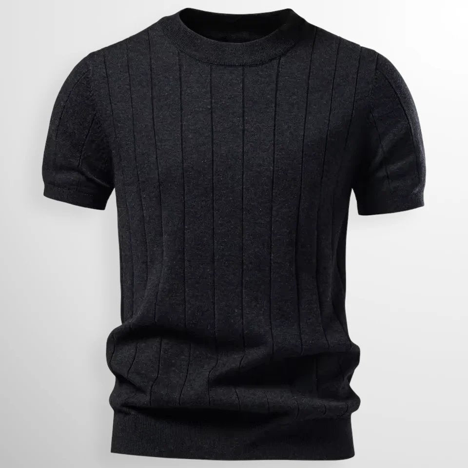 Mason™ | Ribbed Crewneck Short-Sleeve Sweater Tee