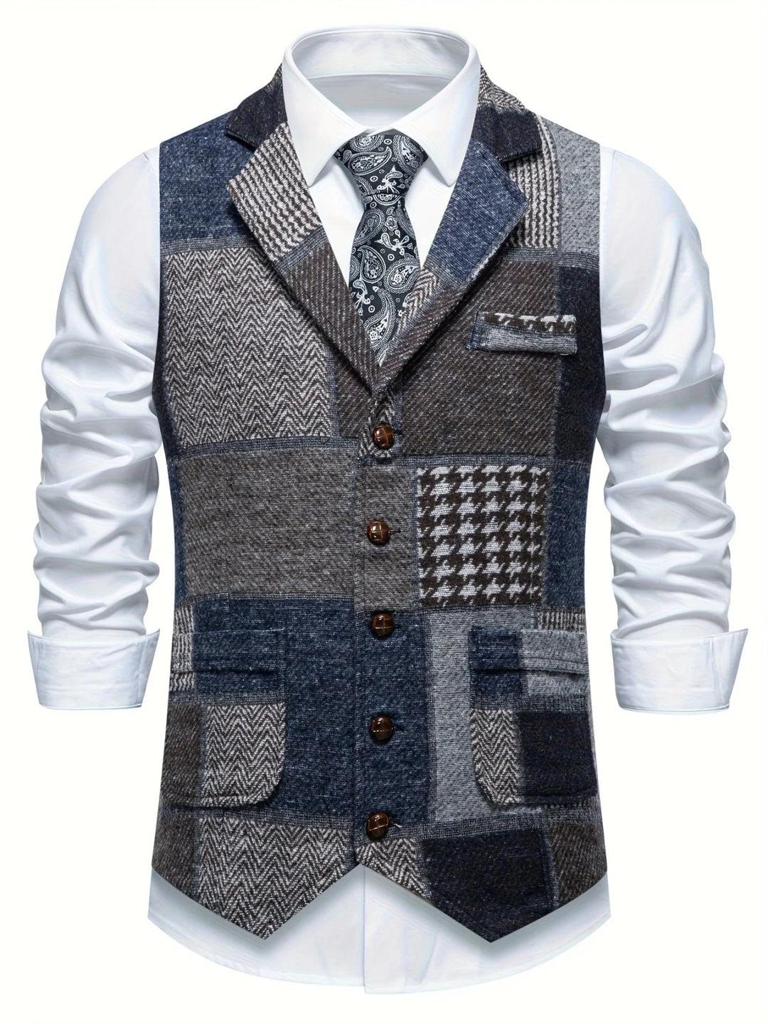 Jenson™ | Heritage Tweed Patterned Gilet
