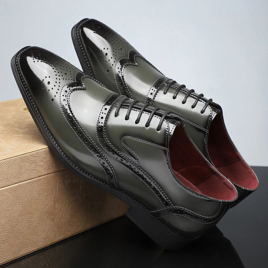 Chloe™ | Leather Brogue Oxford Dress Shoes