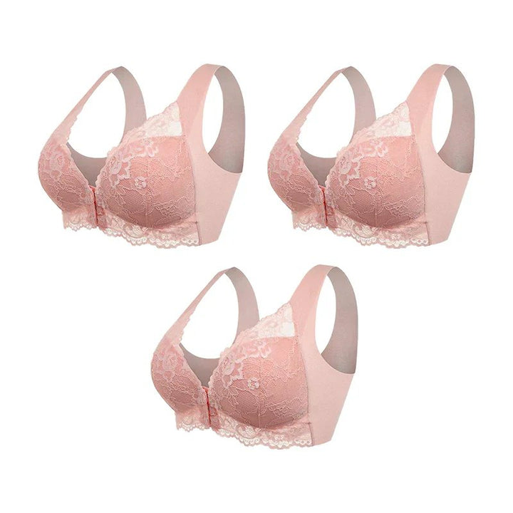 Esme™ | Front-Zip Wireless Seamless Bra 3-Pack