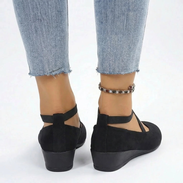 Eliza™ | Crisscross Strap Orthopedic Ballet Flats