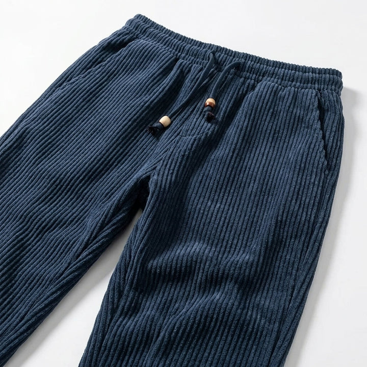 Victor™ | Ribbed Corduroy High-Waist Casual Pants