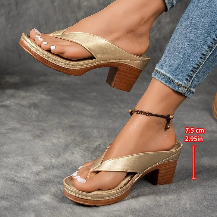 Ellie™ | Cushioned Supportive Platform Slippers