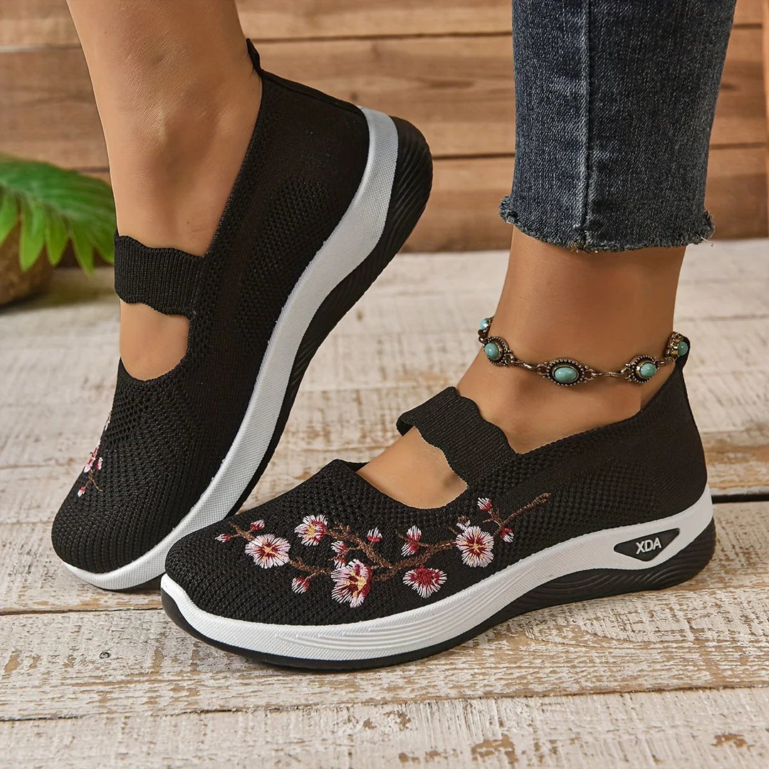 Isabel™ | Ergonomic Comfort Slip-On Shoes with Embroidery