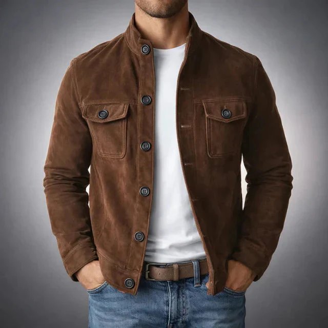 Alexander™ | Classic Suede Jacket with Front Pockets