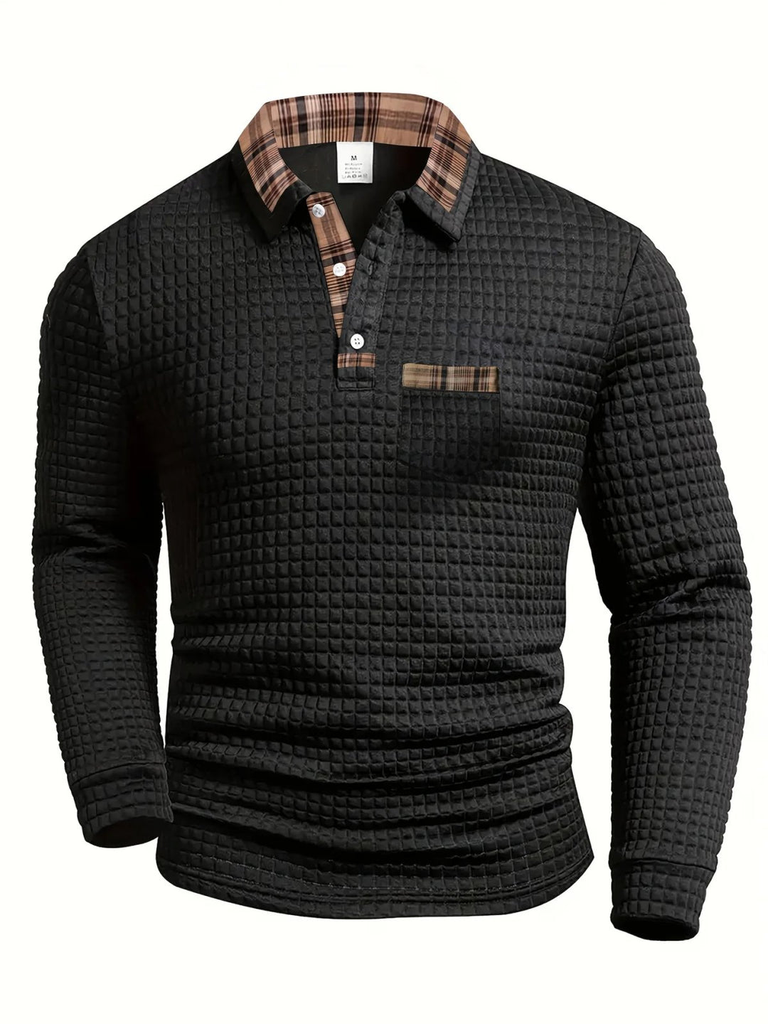 Ezra™ | Checked Pattern Short-Sleeve Polo Shirt