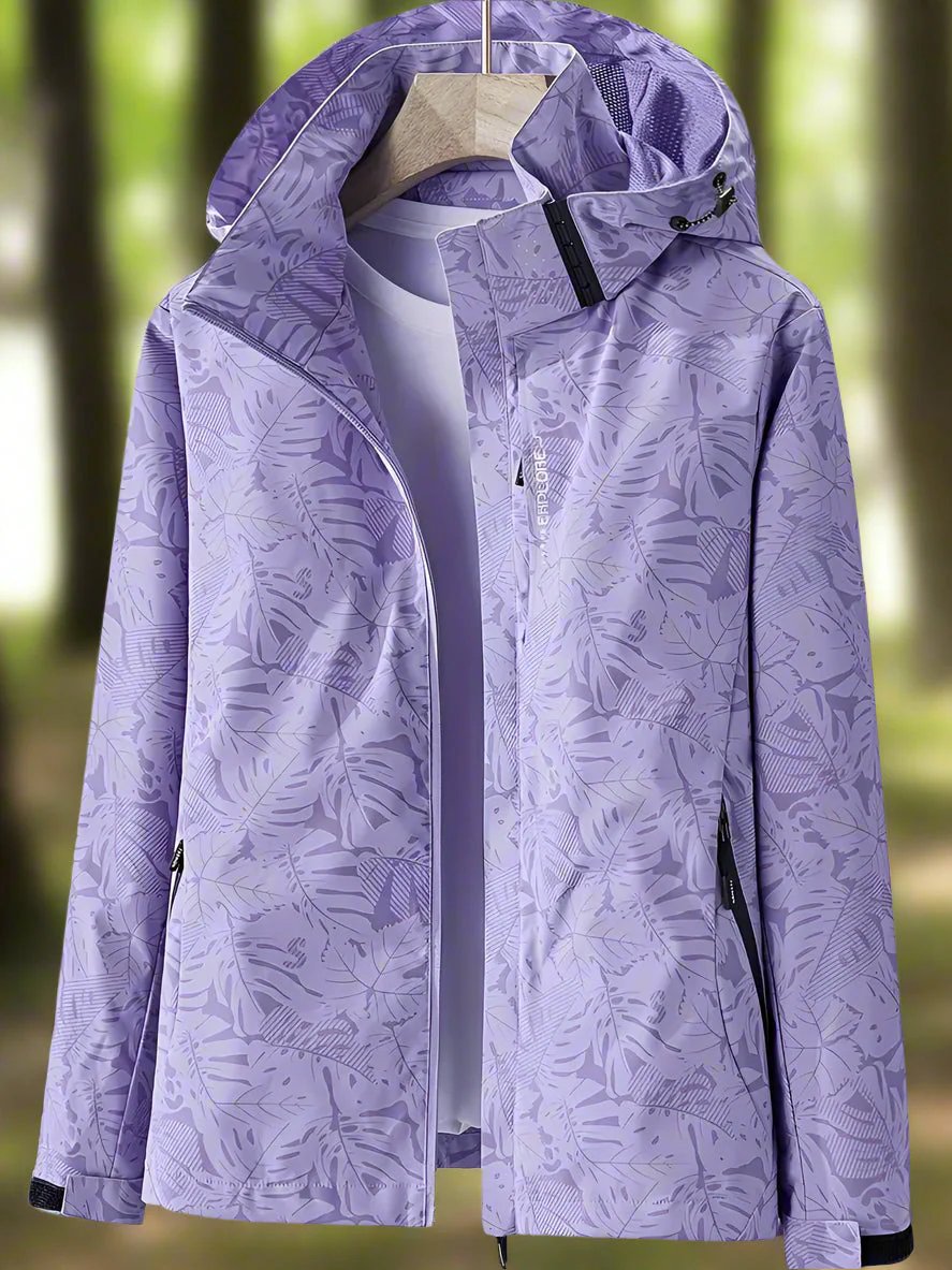 Joy™ | Botanical Print Lightweight Waterproof Jacket