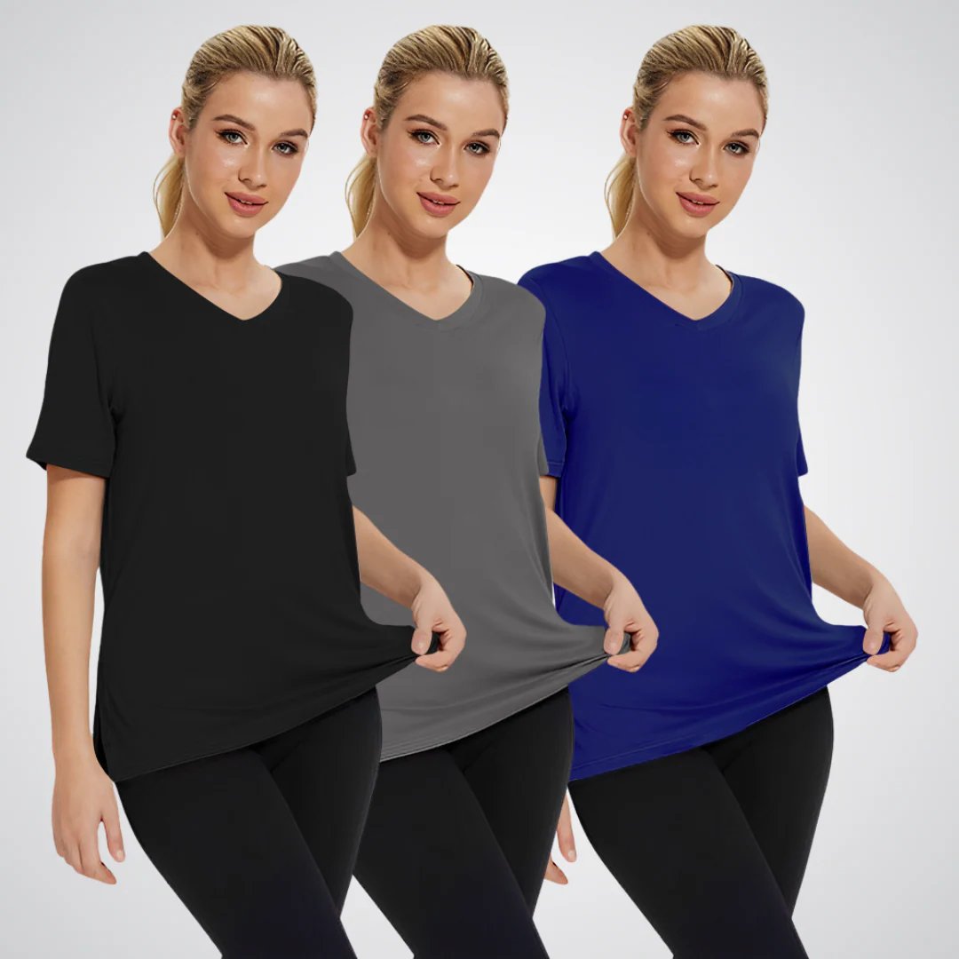 Autumn™ | Casual V-Neck Loose Fit T-Shirt Pack
