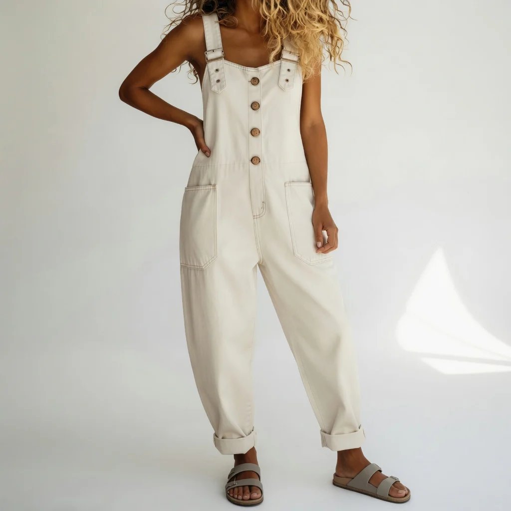 Caroline™ | Adjustable Strap Relaxed Fit Jumpsuit