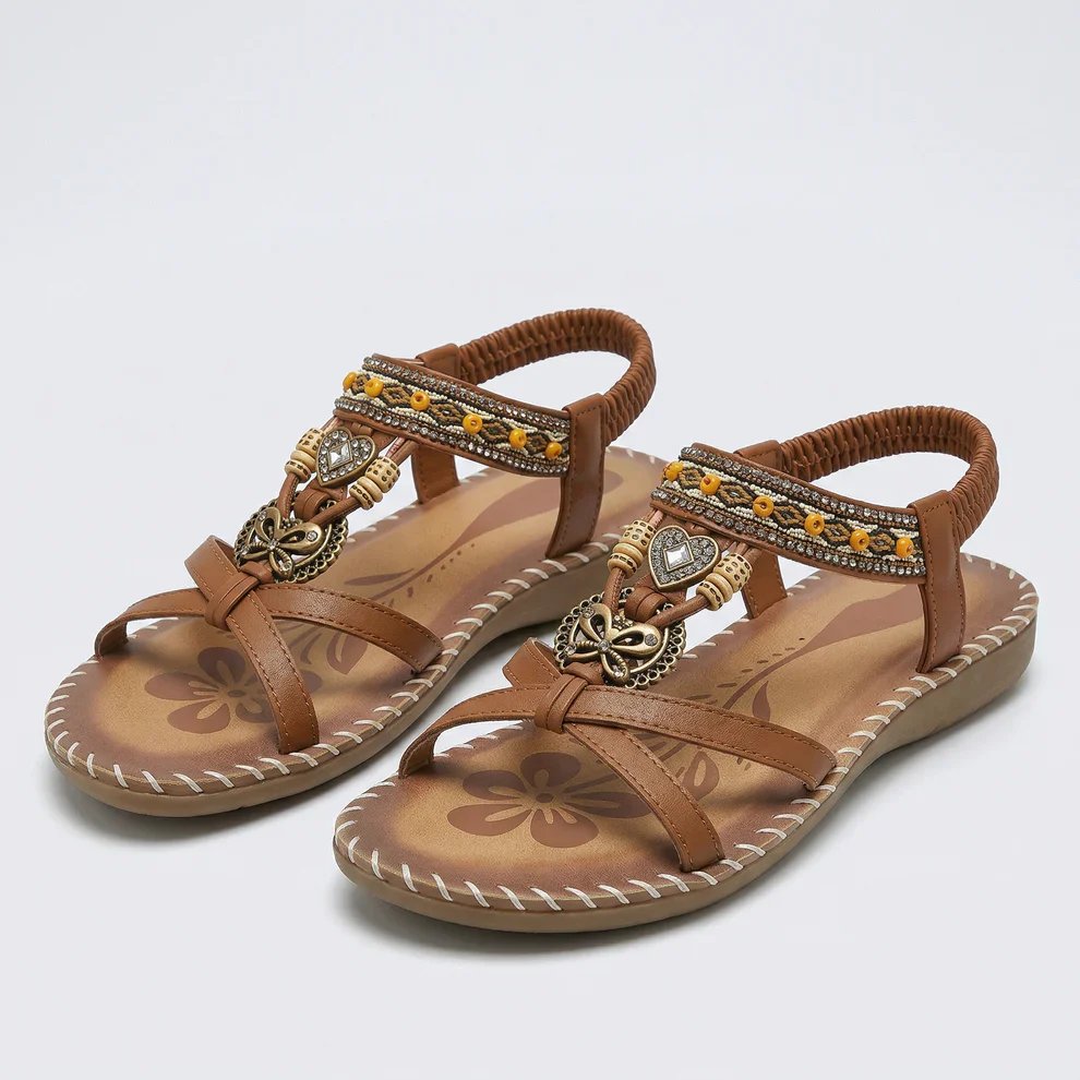 Emilia™ | Comfortable Sandals with Decorative Elements