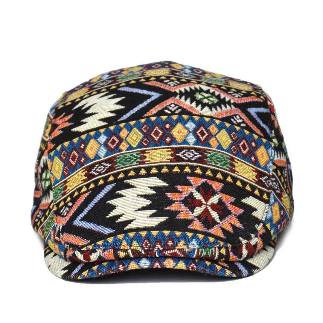 Silas™ | Vintage Print Structured Flat Cap