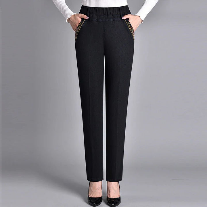 Luna™ | Elastic Waist Side Pocket Denim Jeans
