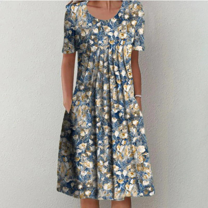 Luna™ | Elegant Pleated Tummy Control Dress