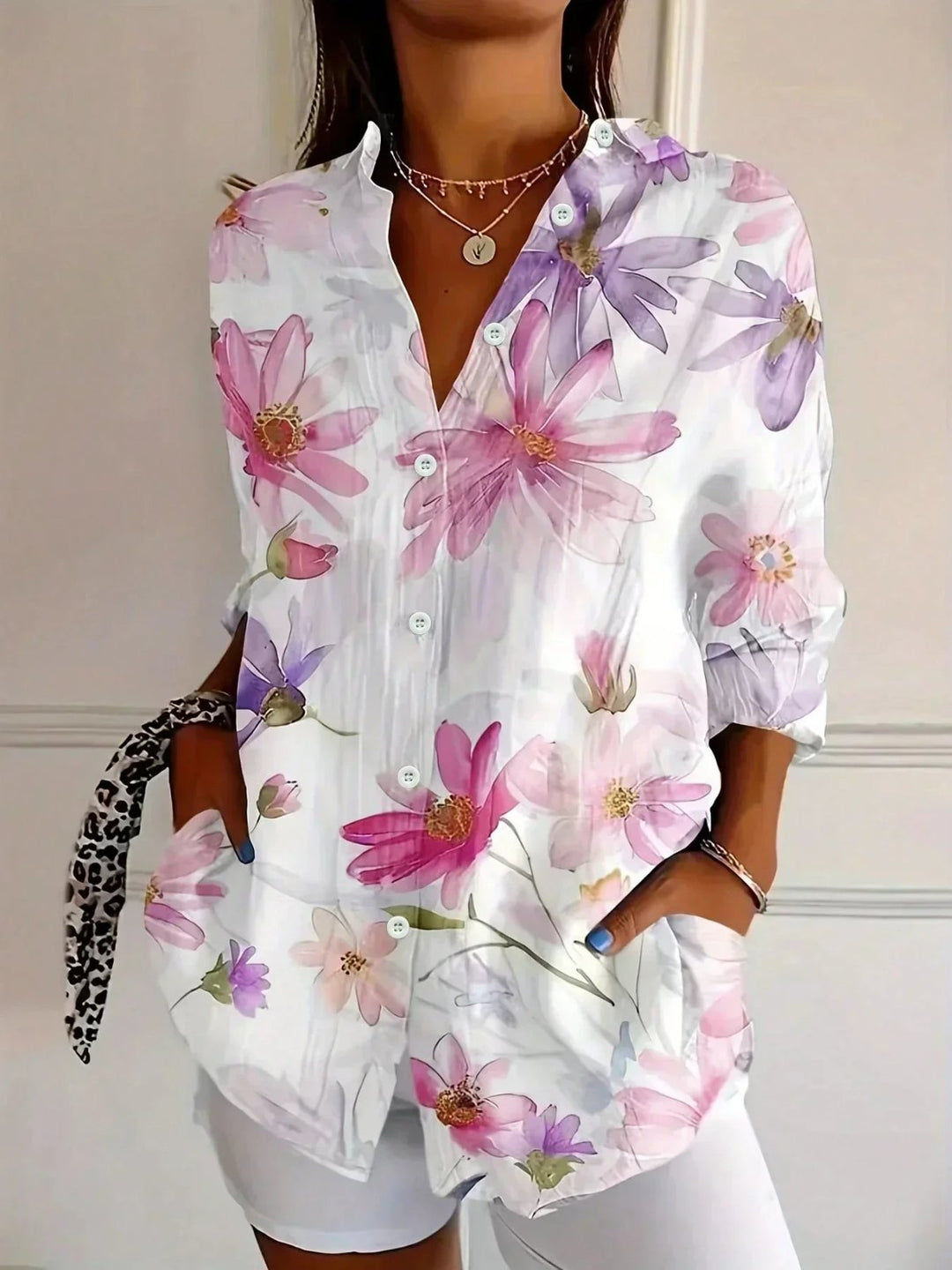 Alice™ | Button-Front Lightweight Blouse