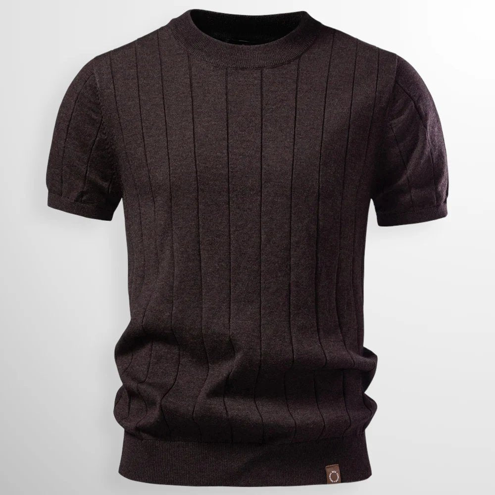 Mason™ | Ribbed Crewneck Short-Sleeve Sweater Tee