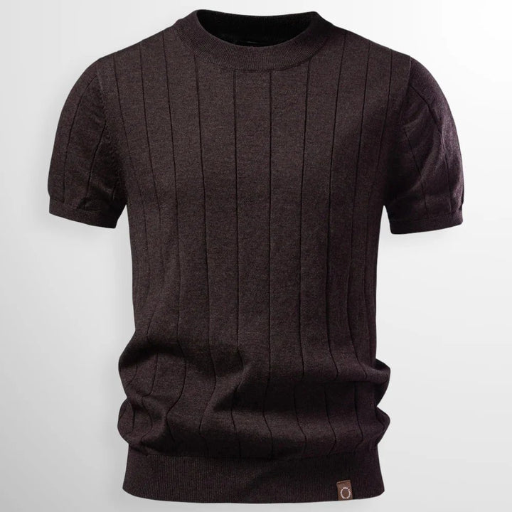 Mason™ | Ribbed Crewneck Short-Sleeve Sweater Tee