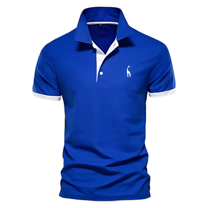 Beckham™ – Button-Up Polo Shirt with Contrast Details