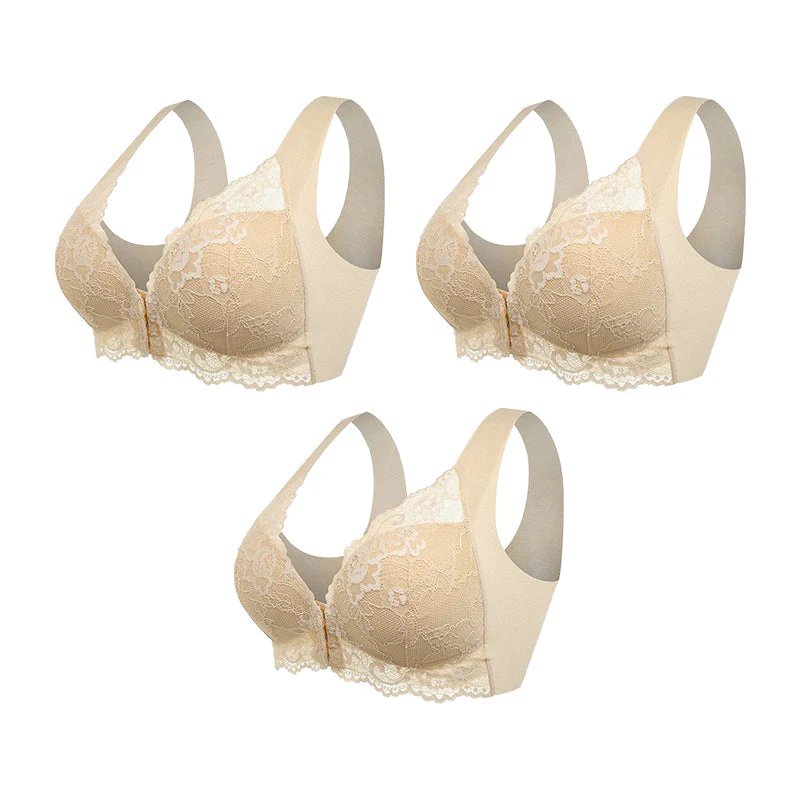 Esme™ | Front-Zip Wireless Seamless Bra 3-Pack