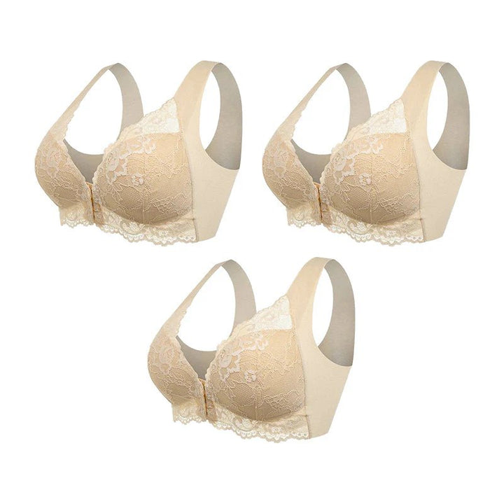 Esme™ | Front-Zip Wireless Seamless Bra 3-Pack