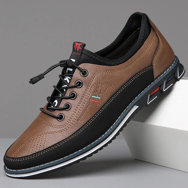 Theodore™ | Lace-Up Oxford Leather Sneakers