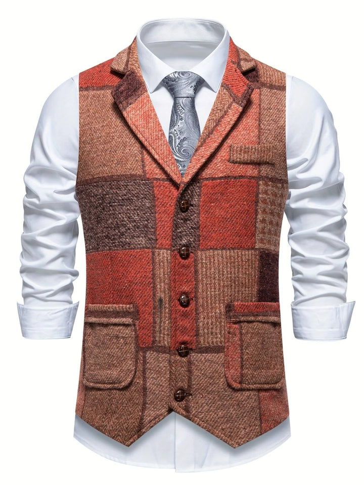 Jenson™ | Heritage Tweed Patterned Gilet