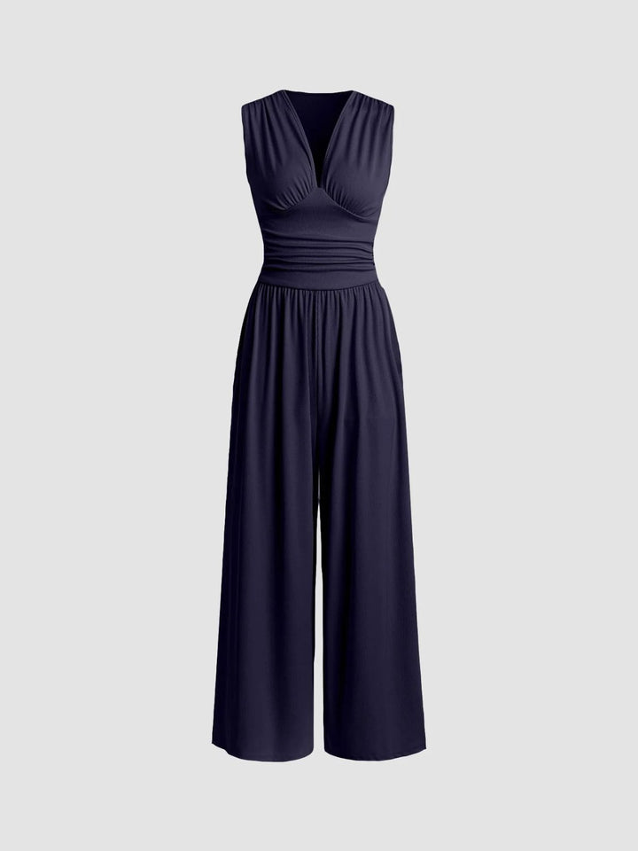 Alexa™ | Chic Sleeveless Wide-Leg Jumpsuit