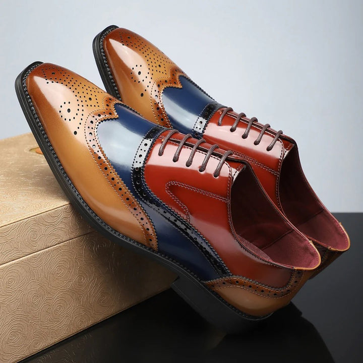 Chloe™ | Leather Brogue Oxford Dress Shoes