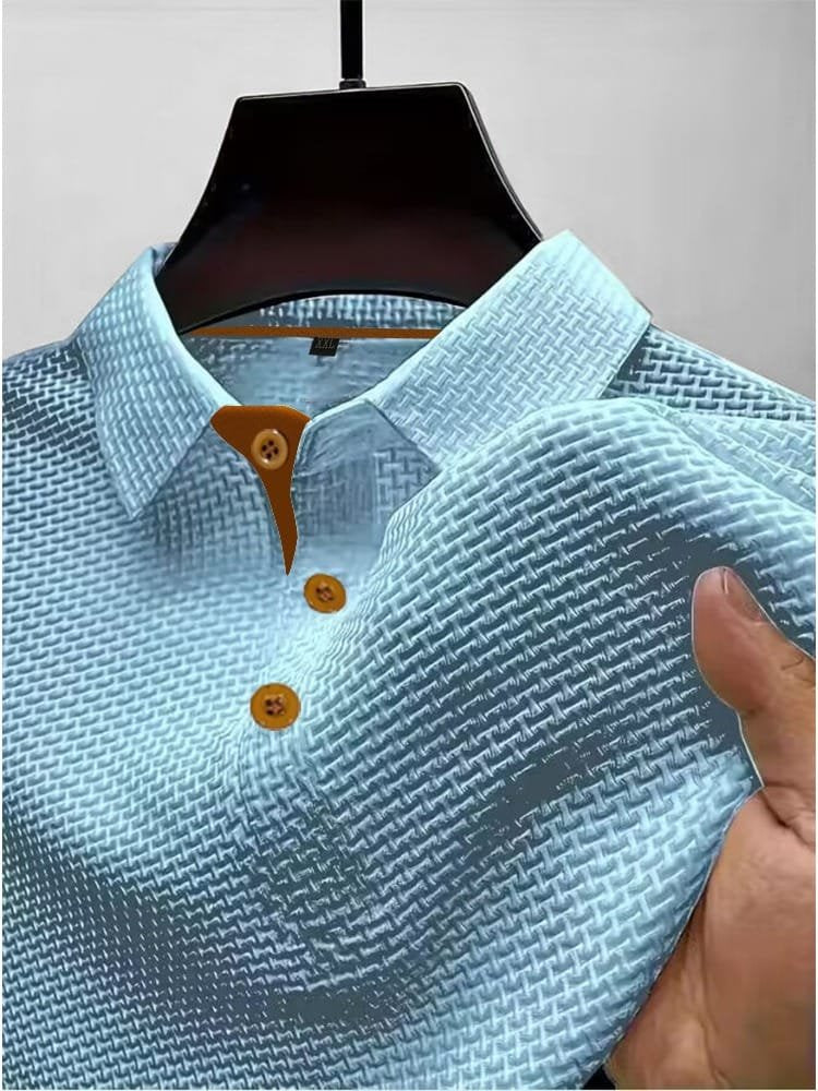 Nathaniel™ | Breathable Lightweight Button-Front Polo Shirt