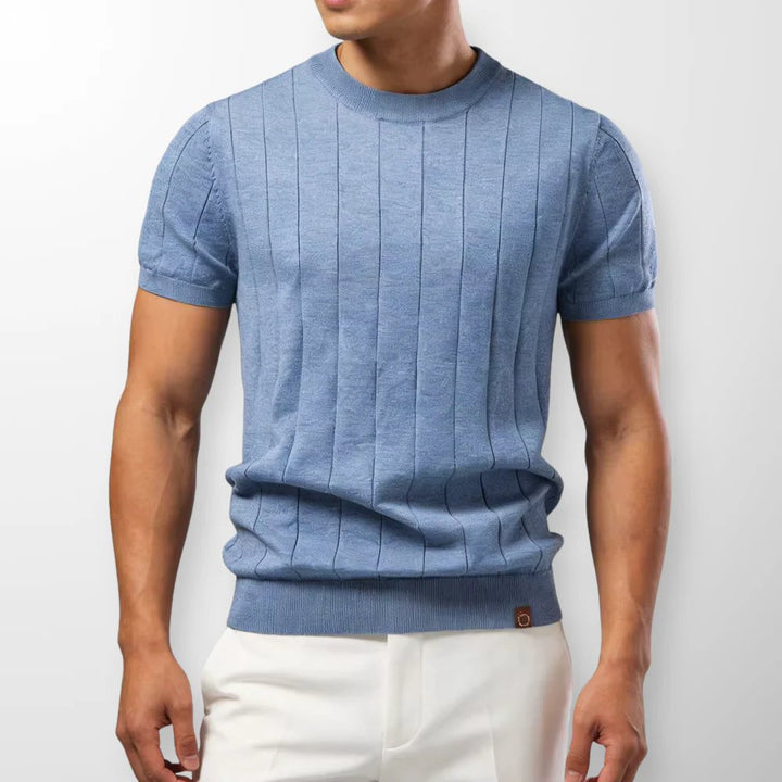 Mason™ | Ribbed Crewneck Short-Sleeve Sweater Tee