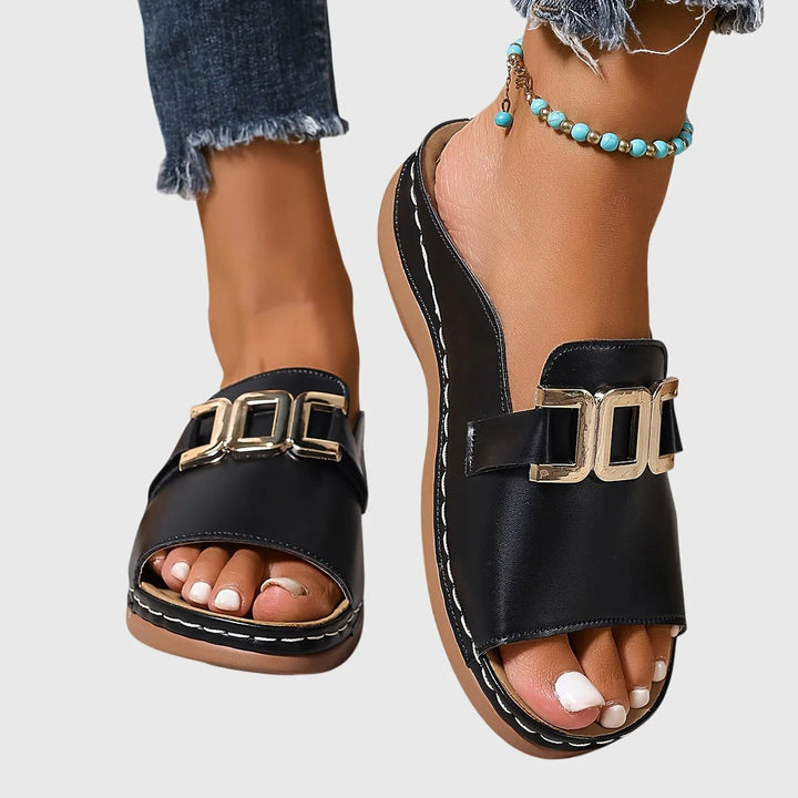 Melanie™ | Adjustable Buckle Open-Toe Comfort Sandals
