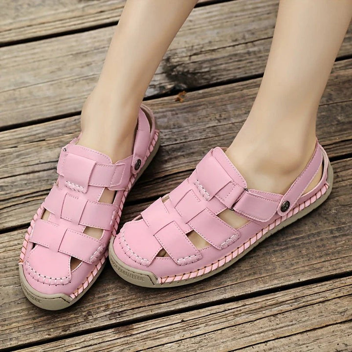 Cadence™ | Adjustable Strap Leather Comfort Sandals