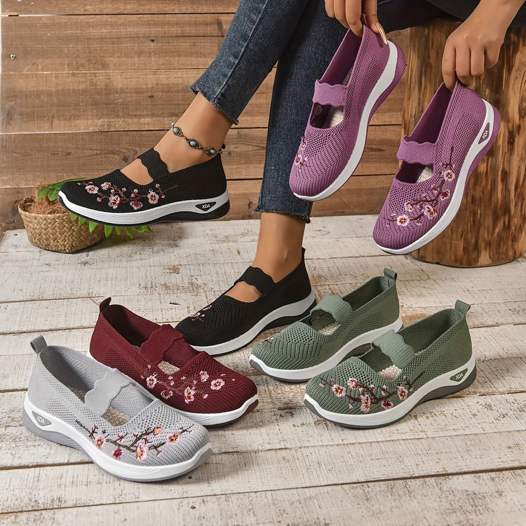 Isabel™ | Ergonomic Comfort Slip-On Shoes with Embroidery