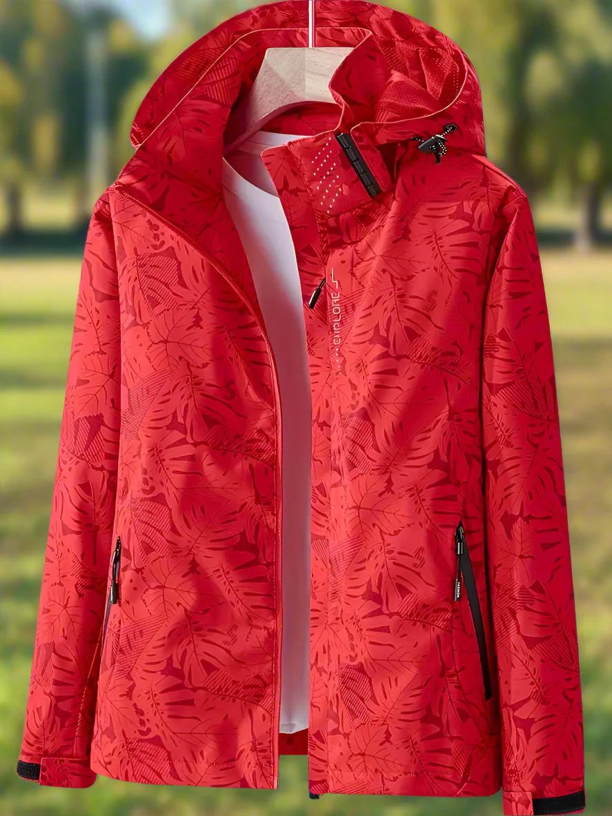 Joy™ | Botanical Print Lightweight Waterproof Jacket