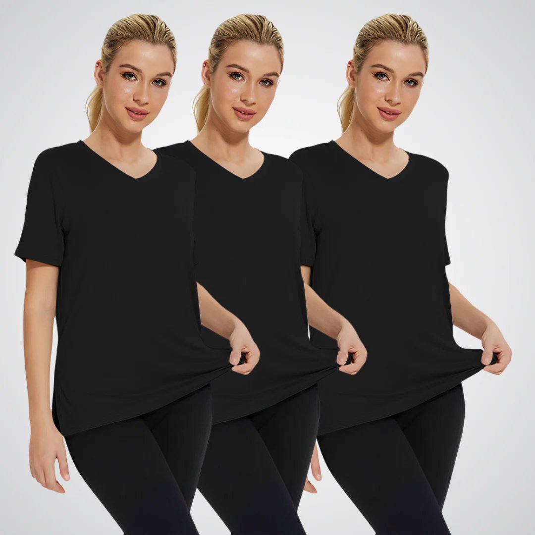 Autumn™ | Casual V-Neck Loose Fit T-Shirt Pack