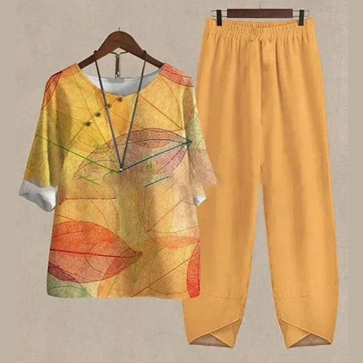 Emilia™ | Button-Front Shirt and Pants Comfort Set