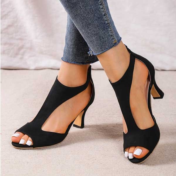 Isabella™ | Open-Toe Block Heel Orthopedic Sandals