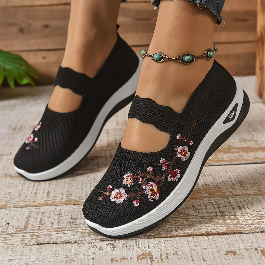 Isabel™ | Ergonomic Comfort Slip-On Shoes with Embroidery